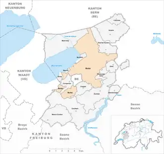 Karte von Murten Morat