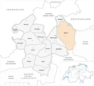 Karte von Muttenz