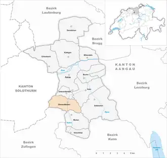 Karte von Oberentfelden