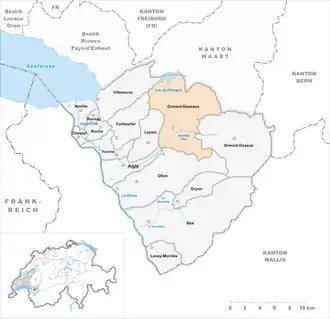 Karte von Ormont-Dessous