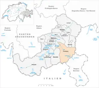 Karte von Pontresina