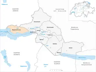 Karte von Rapperswil-Jona
