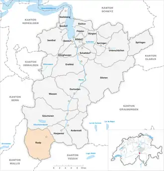 Karte von Realp