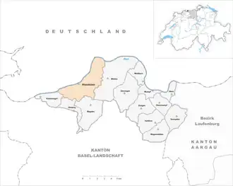 Karte von Rheinfelden