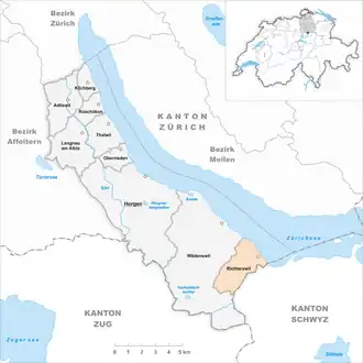 Karte von Richterswil