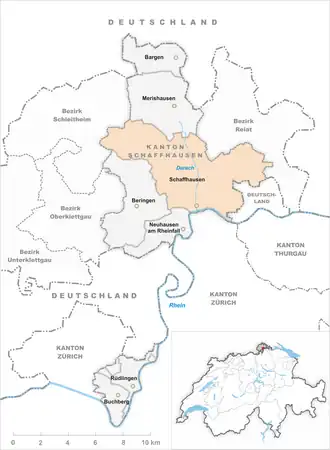 Karte von Schaffhausen