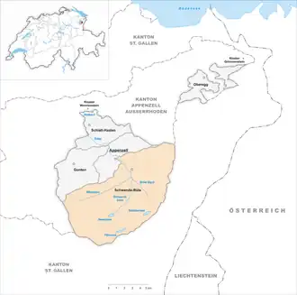 Karte von Schwende-Rüte