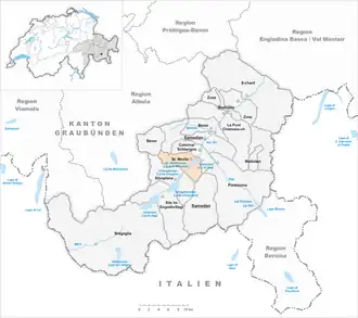 Karte von St. Moritz