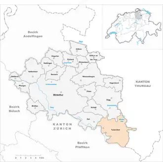 Karte von Turbenthal