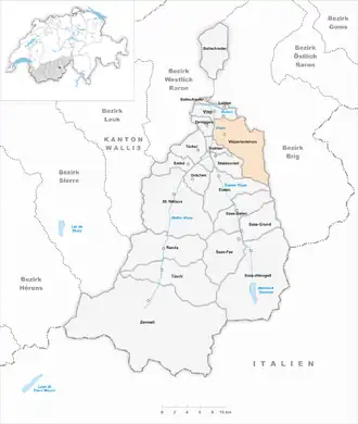 Karte von Visperterminen