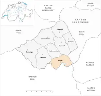 Karte von Wolfwil