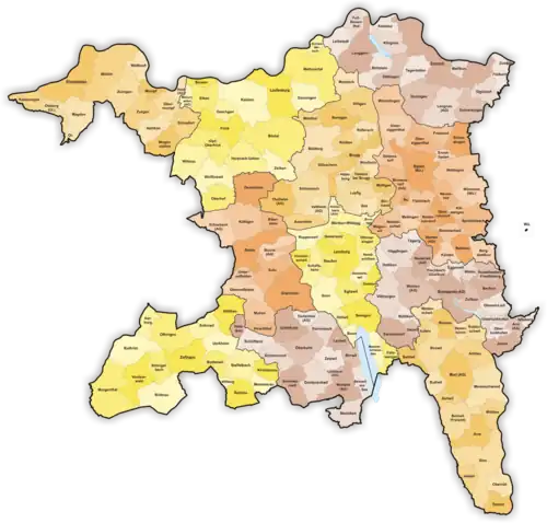 Einwohnergemeinden des Kantons