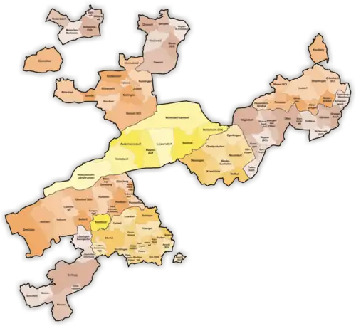 Einwohnergemeinden des Kantons