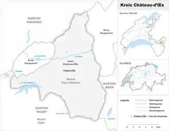 Karte von Kreis Château-d’Œx