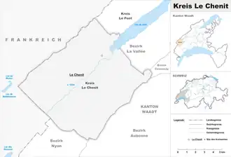 Karte von Kreis Le Chenit