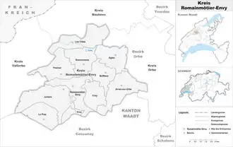 Karte von Kreis Romainmôtier-Envy