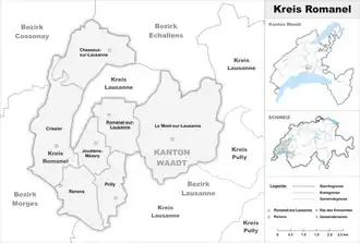 Karte von Kreis Romanel