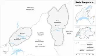 Karte von Kreis Rougemont