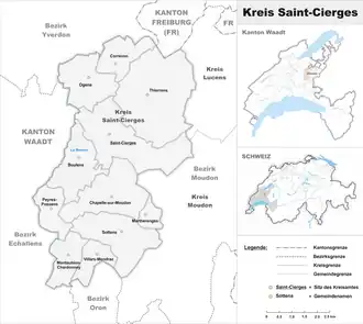 Karte von Kreis Saint-Cierges