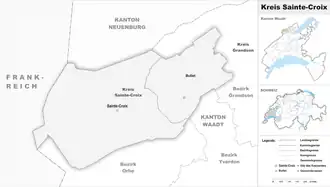 Karte von Kreis Sainte-Croix