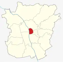 Anklickbare Karte, Innere Stadt (Graz) ist hervorgehoben