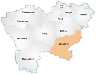 Karte von Oberscherli