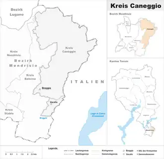 Karte von Caneggio