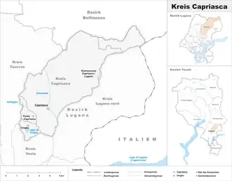 Karte von Kreis Capriasca