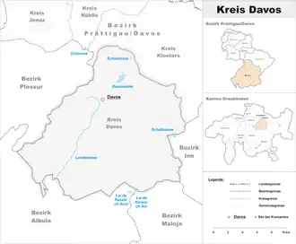 Karte von Davos