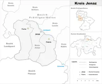 Karte von Jenaz