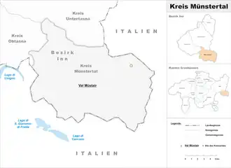 Karte von Val Müstair