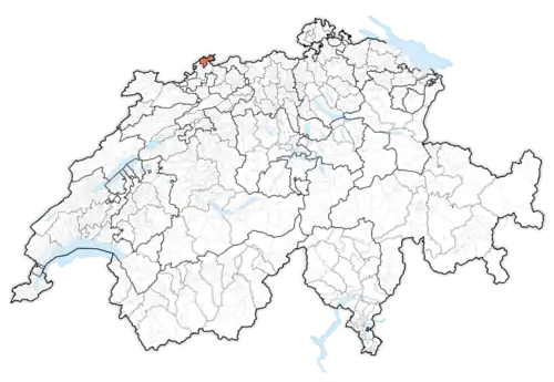 Lage des Kantons in der Schweiz