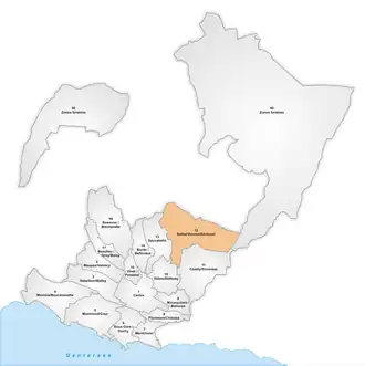 Karte von Sallaz/Vennes/Séchaud