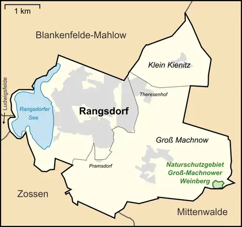 Übersichtskarte des Naturschutzgebiets
