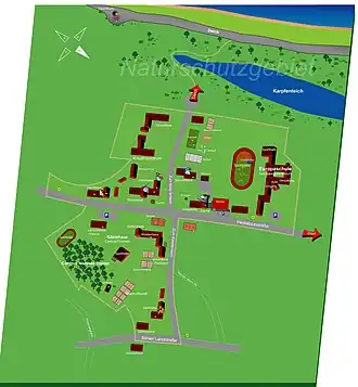 Übersichtskarte vom Internatsgelände