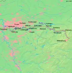 Karte des Wanderweges