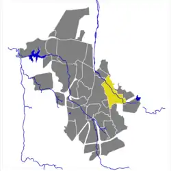 Karte von Klein Windhoek im Stadtgebiet von Windhoek