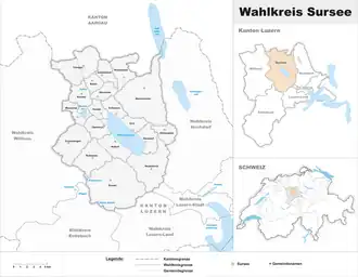 Karte von Wahlkreis Sursee