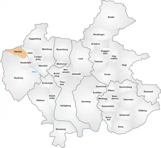 Karte von Hardau