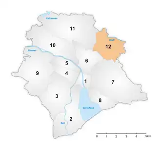 Karte von Schwamendingen