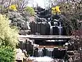 Kaskade Floßgraben im Kurpark Bad Schlema, heutiges Ende des Floßgrabens