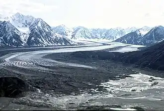 Kaskawulsh-Gletscher im Juni 1992