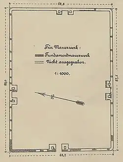 Grundriss des Kastells Trennfurt