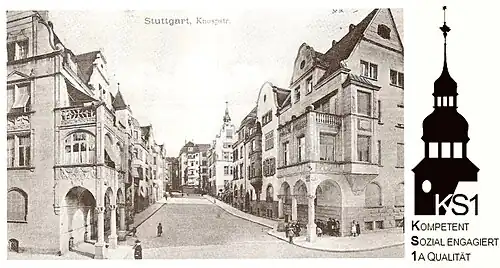 Historische Aufnahme des Schulgebäudes