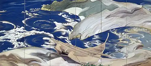 „Naruto“, 1929 (6-teiliger Stellschirm rechts)