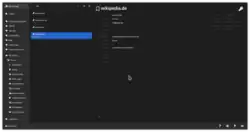 Screenshot von Keeweb auf Linux