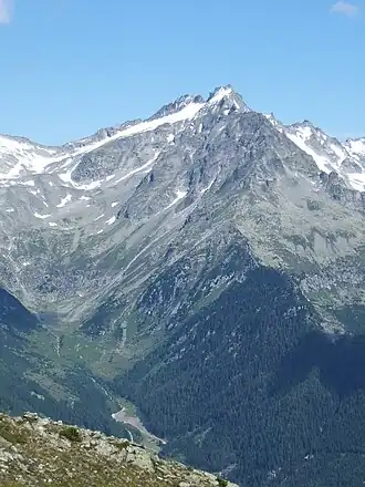 Keilbachspitze von Süden, vom Obersteiner Holm