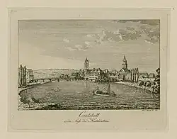 Cannstatt vom Fuß des Kahlensteins (1801)