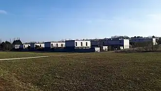 Wohnhäuser am Fuß des Kellerbergs in Siebenhirten