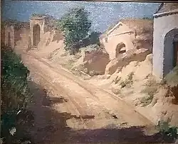 Hans Schachinger Kellergasse in Würnitz Niederösterreich von 1930 (Privatbesitz)